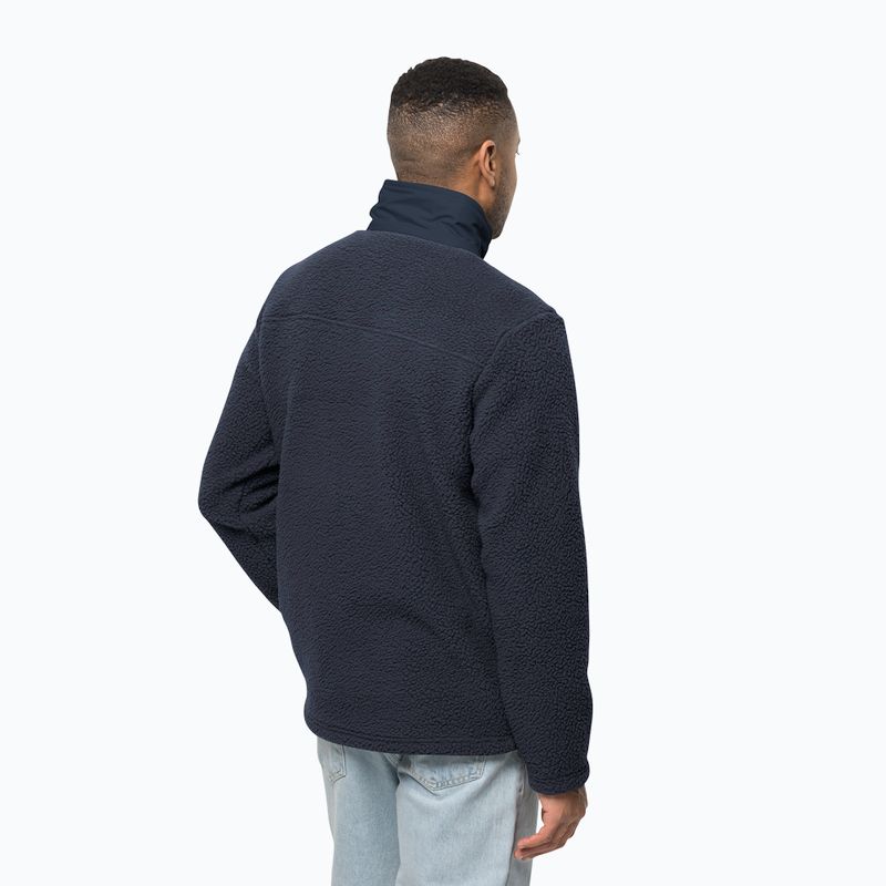 Jack Wolfskin pánska flísová mikina Kingsway navy blue 1709002 2