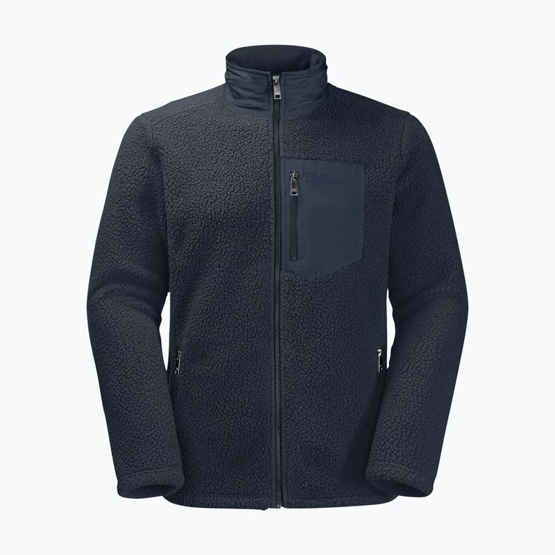 Jack Wolfskin pánska flísová mikina Kingsway navy blue 1709002 6