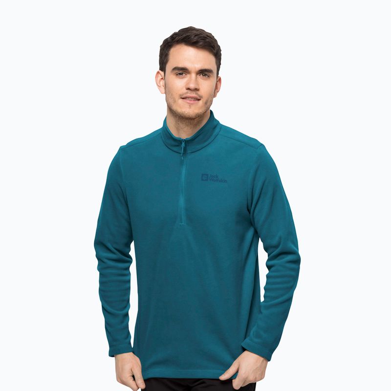 Jack Wolfskin pánska fleecová mikina Taunus HZ modrá 1709522_4133_002