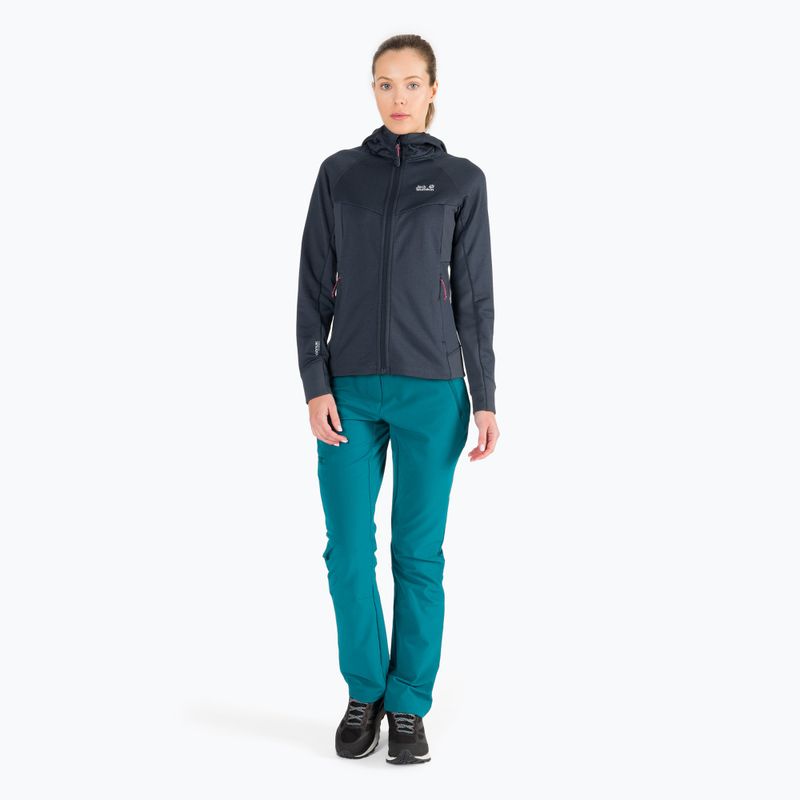 Dámske fleece Jack Wolfskin Hydro Grid Fleece šedá 1709911 2