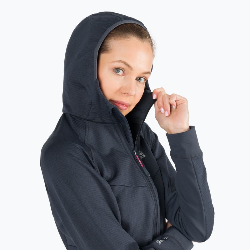 Dámske fleece Jack Wolfskin Hydro Grid Fleece šedá 1709911 5