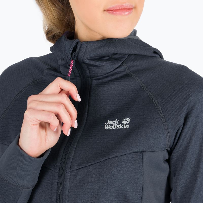 Dámske fleece Jack Wolfskin Hydro Grid Fleece šedá 1709911 6