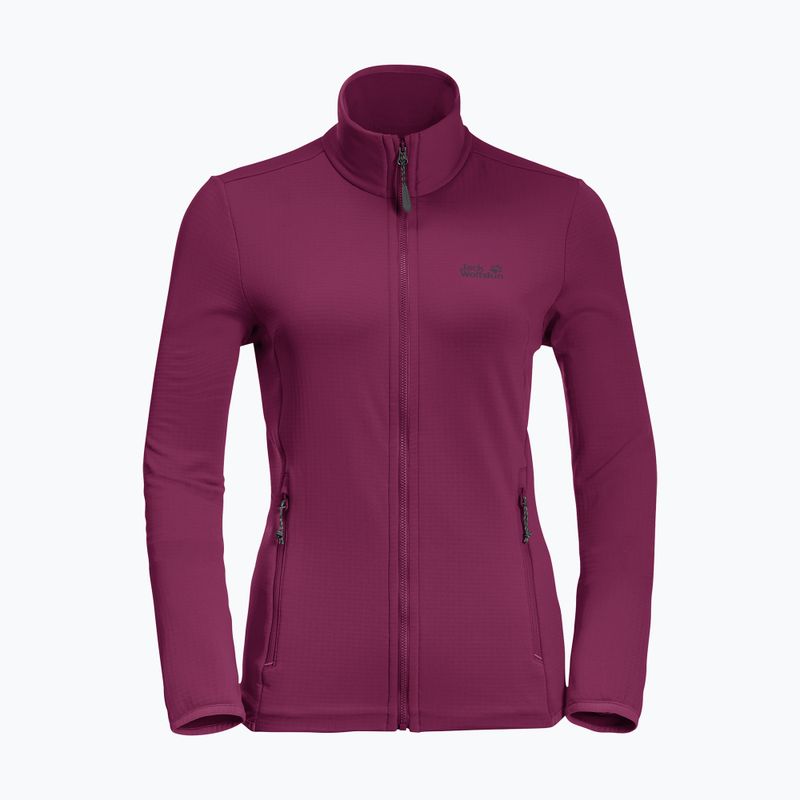 Jack Wolfskin dámska mikina Peak Grid Fleece fialová 1710351 8