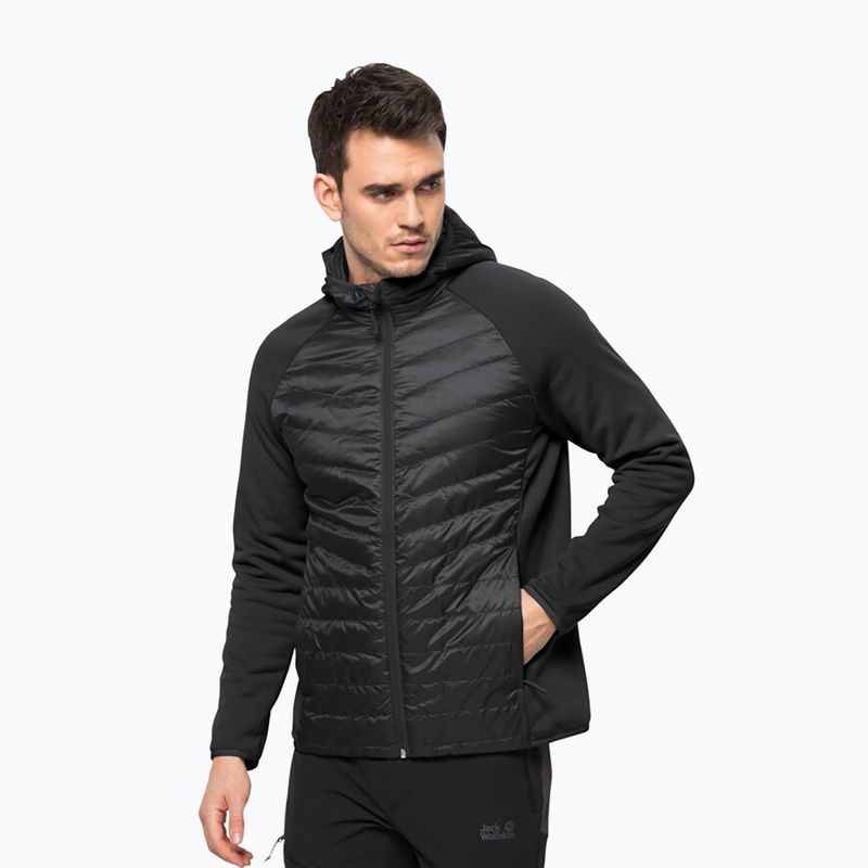 Jack Wolfskin pánska bunda Routeburn Pro Hybrid black 1710511