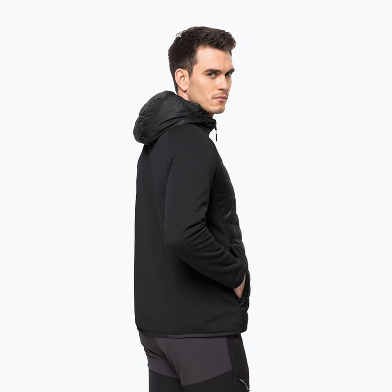 Jack Wolfskin pánska bunda Routeburn Pro Hybrid black 1710511 2