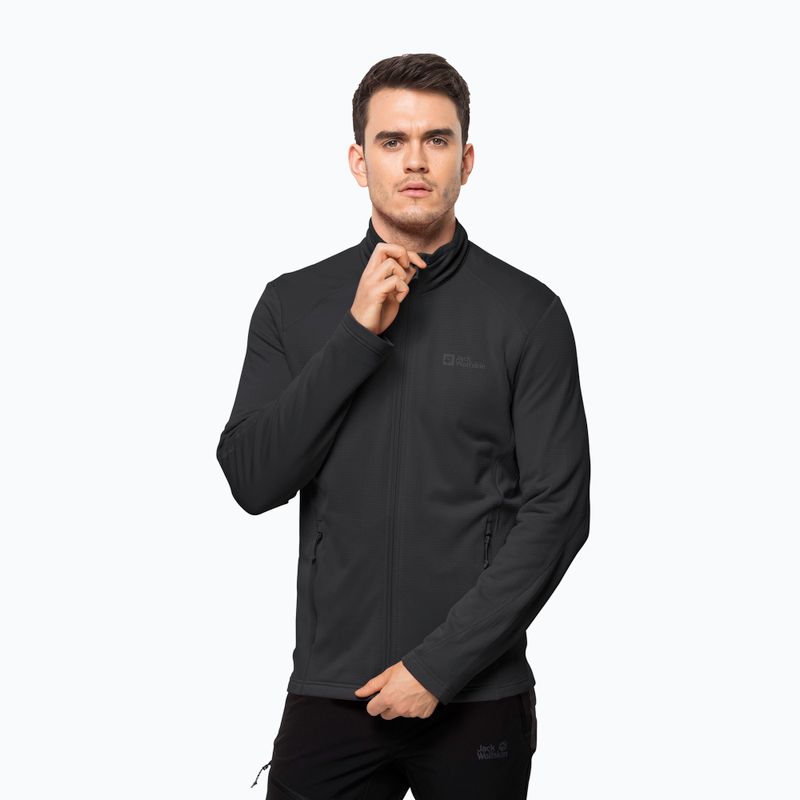 Jack Wolfskin pánska fleecová mikina Kolbenberg čierna 1710521
