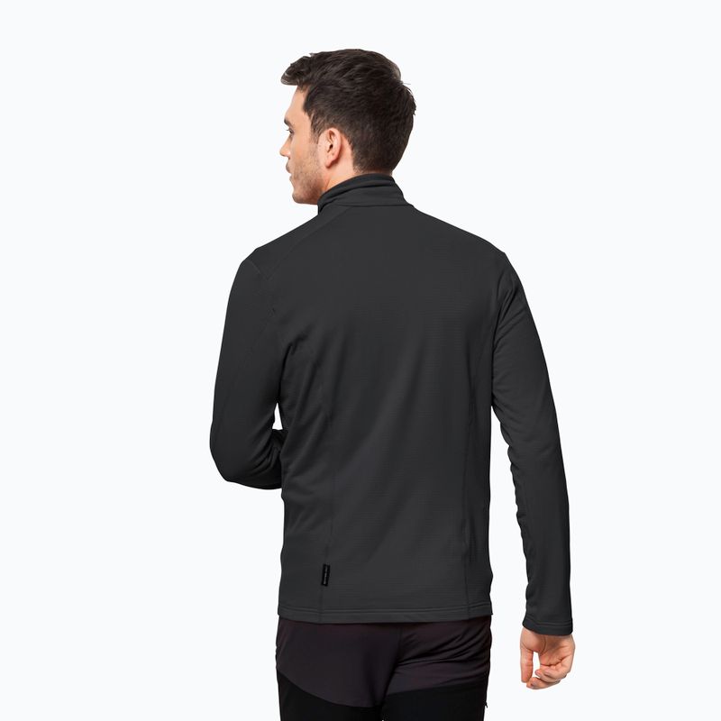 Jack Wolfskin pánska fleecová mikina Kolbenberg čierna 1710521 2