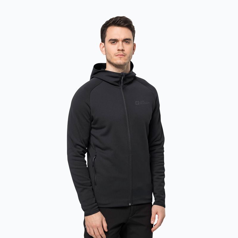 Jack Wolfskin pánska fleecová mikina Baiselberg black 1710541