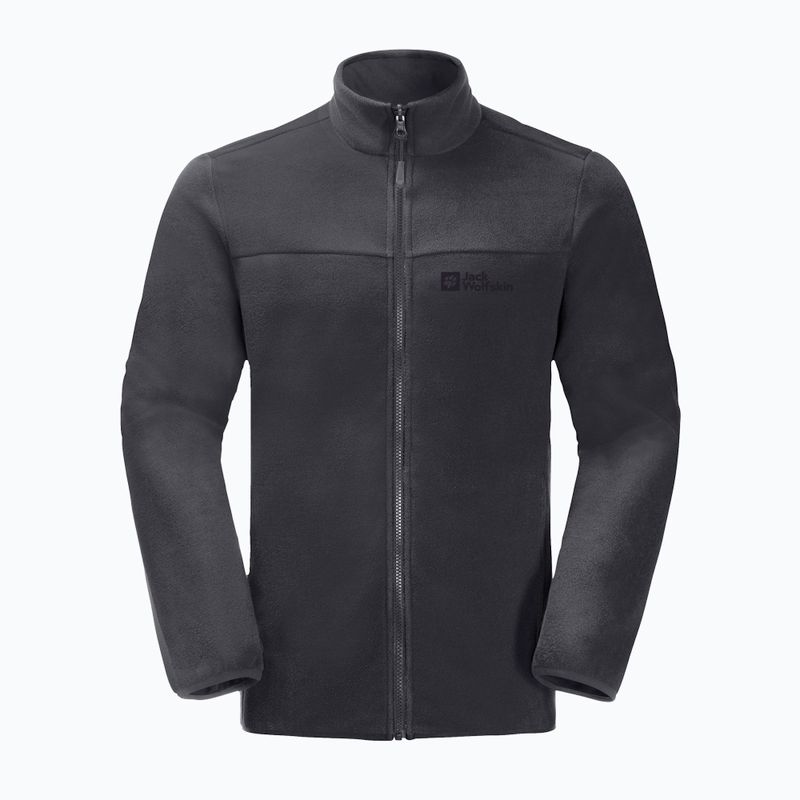 Jack Wolfskin pánska fleecová mikina Beilstein čierna 1710551 5