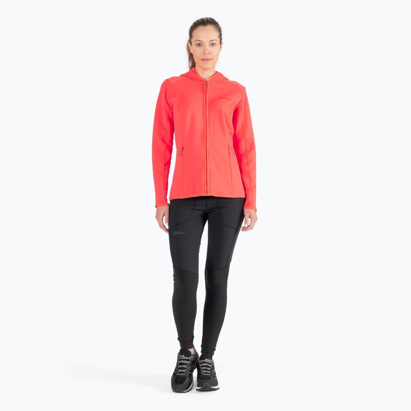 Jack Wolfskin dámska fleecová mikina Baiselberg oranžová 1710771 2