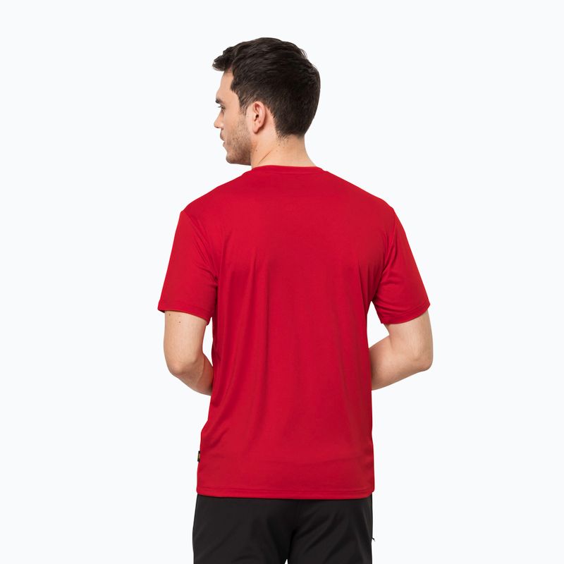 Jack Wolfskin pánske trekingové tričko Tech red 1807071_2206 2