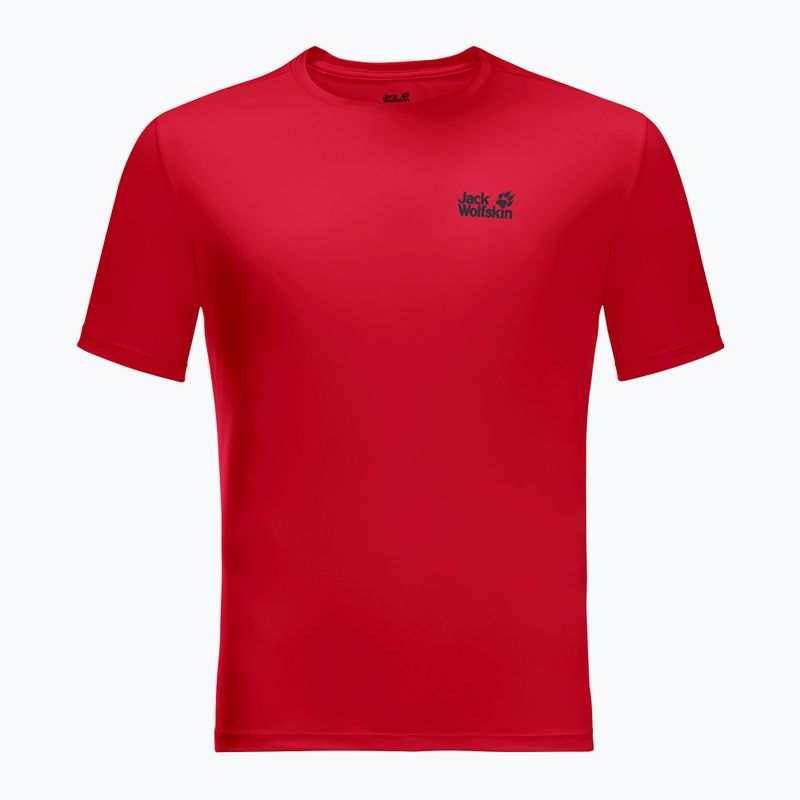 Jack Wolfskin pánske trekingové tričko Tech red 1807071_2206 3
