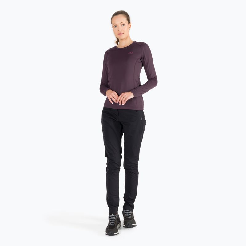Jack Wolfskin dámske trekingové tričko s dlhým rukávom Infinite LS purple 1808311 2