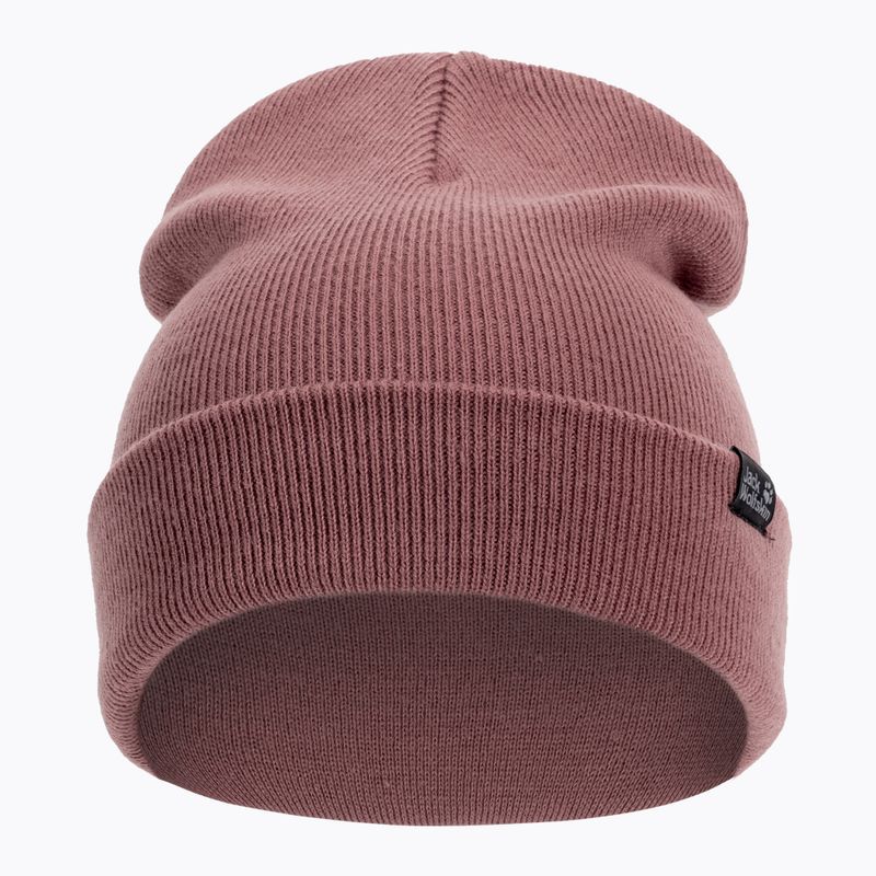 Jack Wolfskin Žebrovaná zimná čiapka ružová 1903891 2