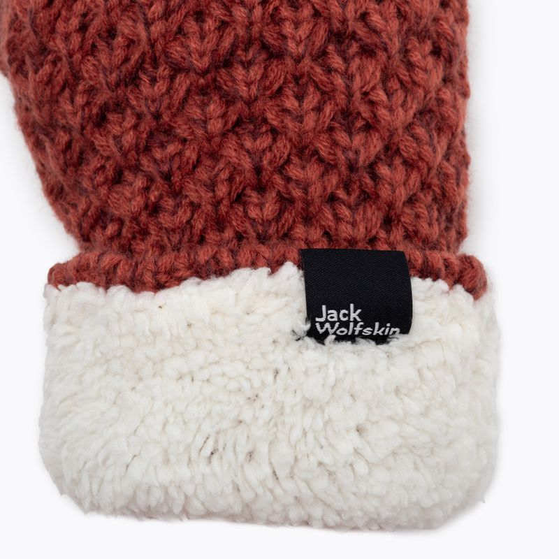 Dámske zimné rukavice Jack Wolfskin Highloft Knit červené 1908001_3067_003 4