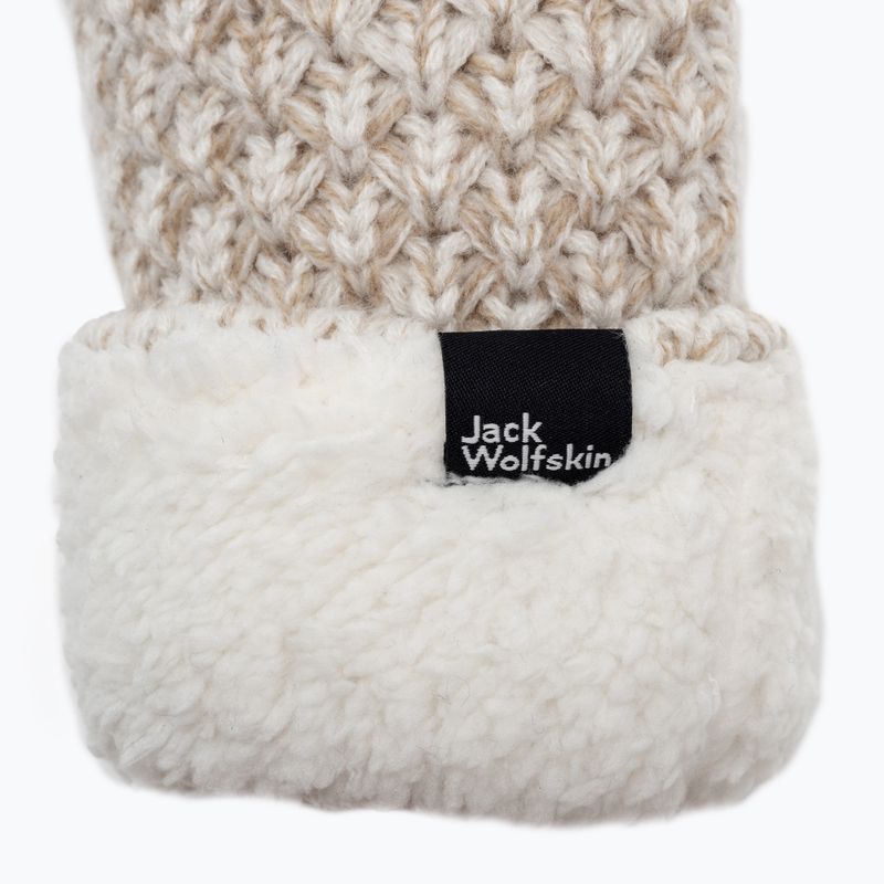 Dámske zimné rukavice Jack Wolfskin Highloft Knit beige 1908001_5062_003 4