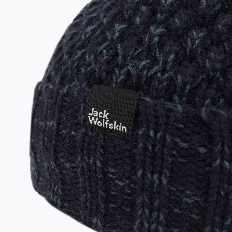 Dámska zimná čiapka Jack Wolfskin Highloft Knit navy blue 1908011 3