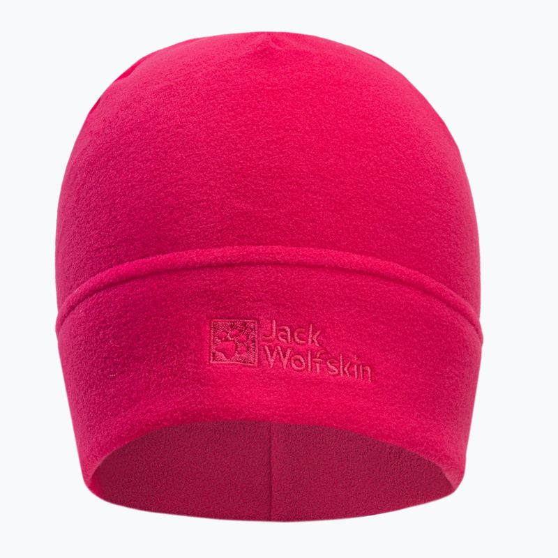 Jack Wolfskin Real Stuff fleecová zimná čiapka ružová 1909852 2