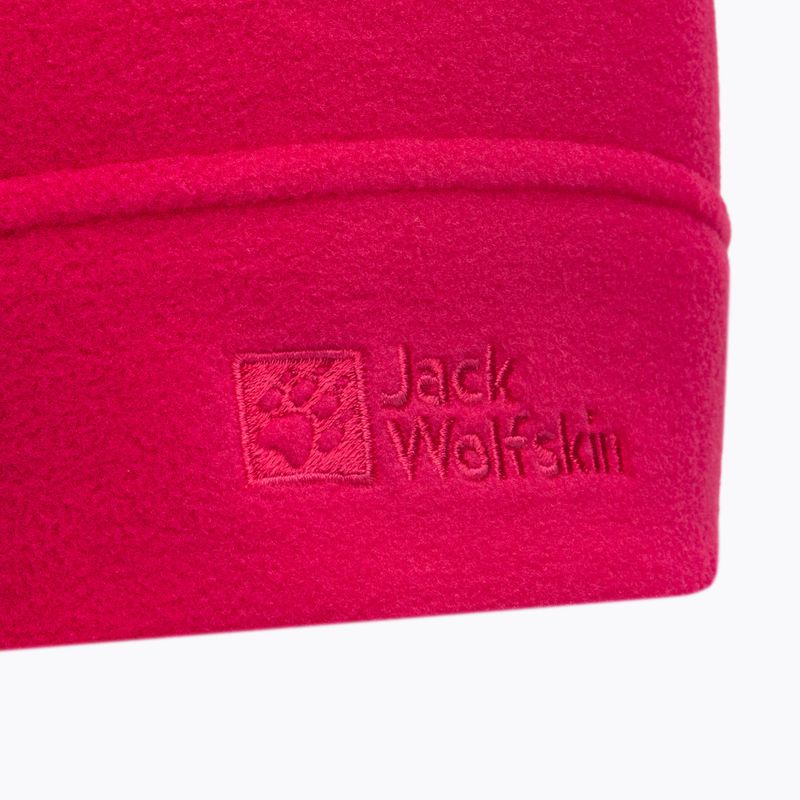 Jack Wolfskin Real Stuff fleecová zimná čiapka ružová 1909852 3