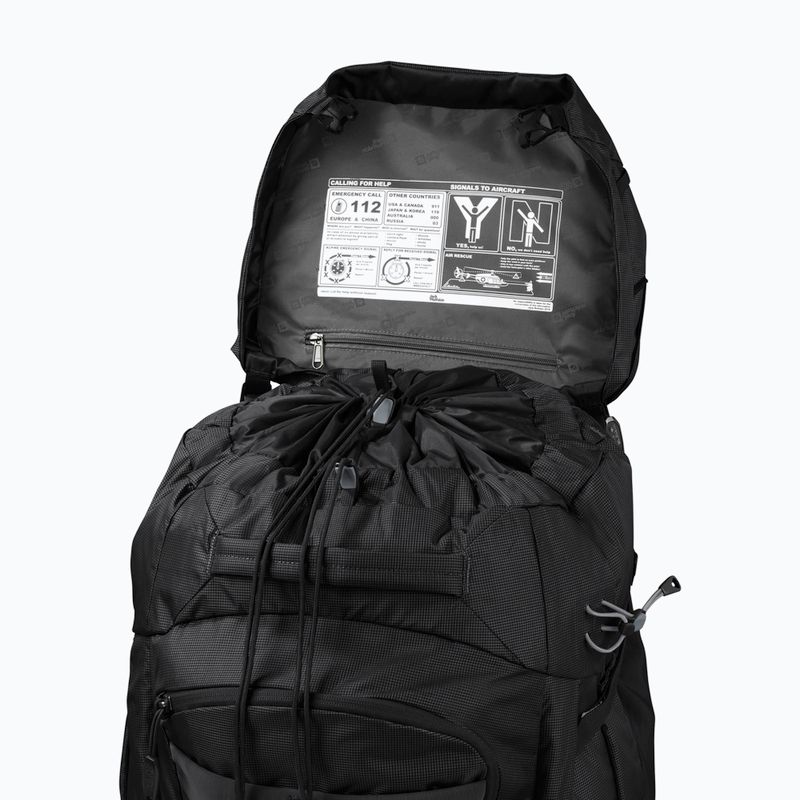 Pánsky trekingový batoh  Jack Wolfskin Denali 65+10 l black 6