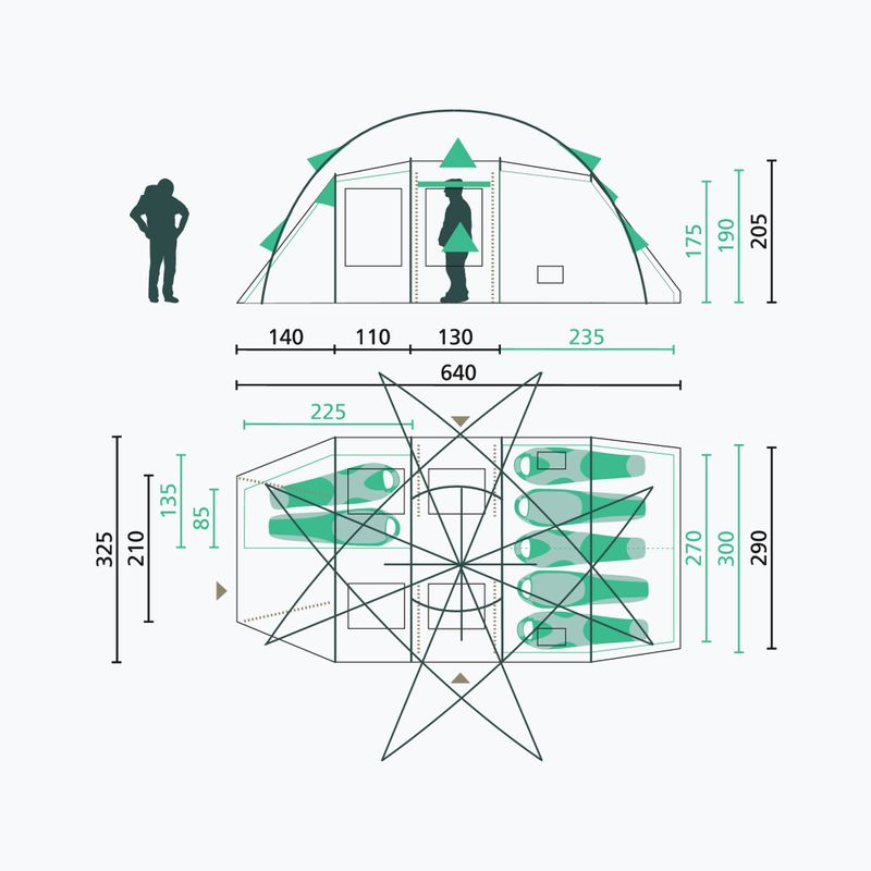 Kempingový stan Jack Wolfskin Travel Lodge RT white pepper 2