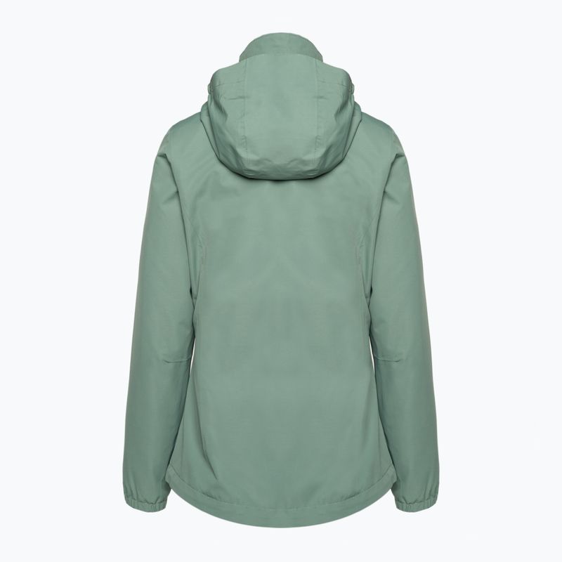 Jack Wolfskin dámska bunda do dažďa Stormy Point 2L zelená 1111202 7