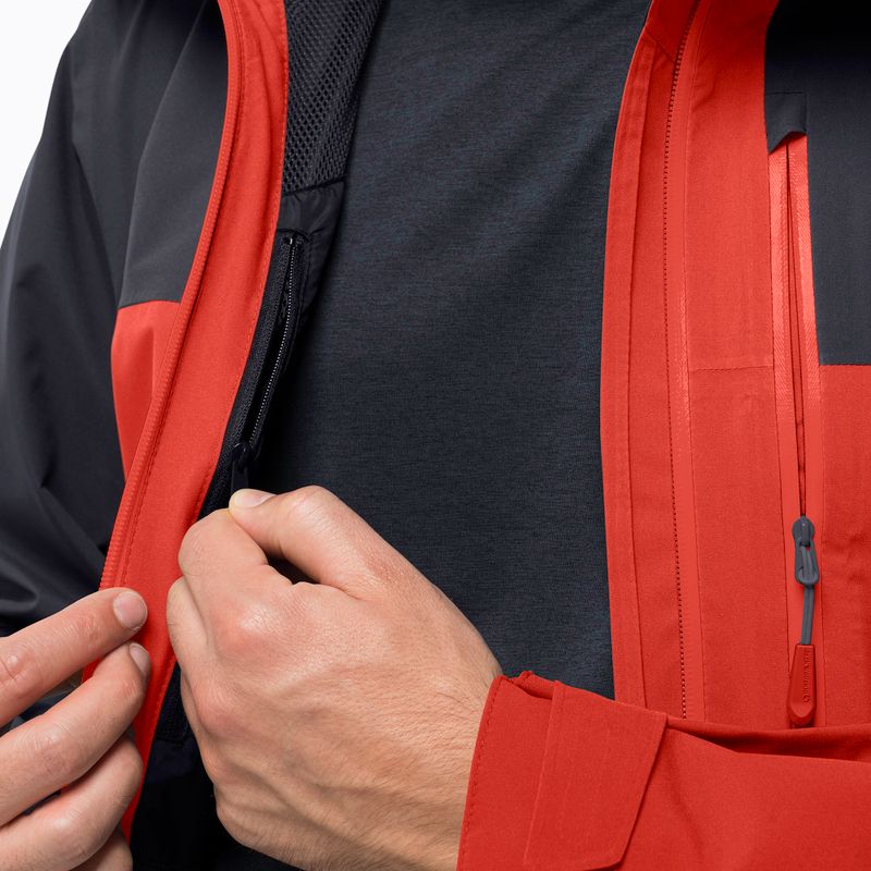 Jack Wolfskin pánska bunda do dažďa Go Hike červená 1114051 4