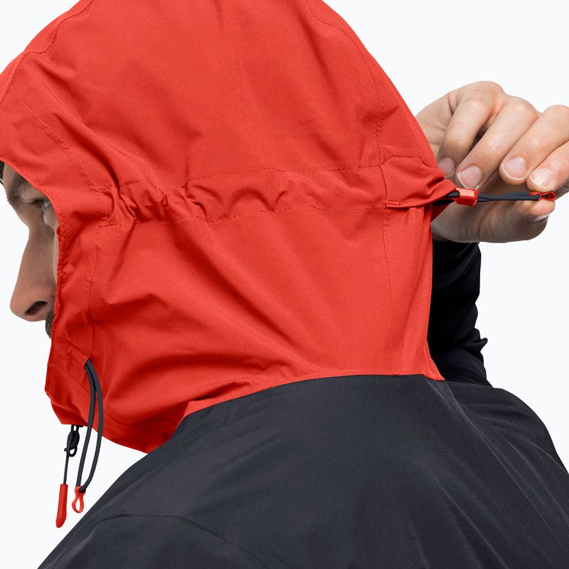 Jack Wolfskin pánska bunda do dažďa Go Hike červená 1114051 6