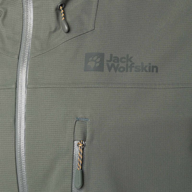 Jack Wolfskin pánska bunda do dažďa Kammweg 3L Jkt M zelená 1115831 8