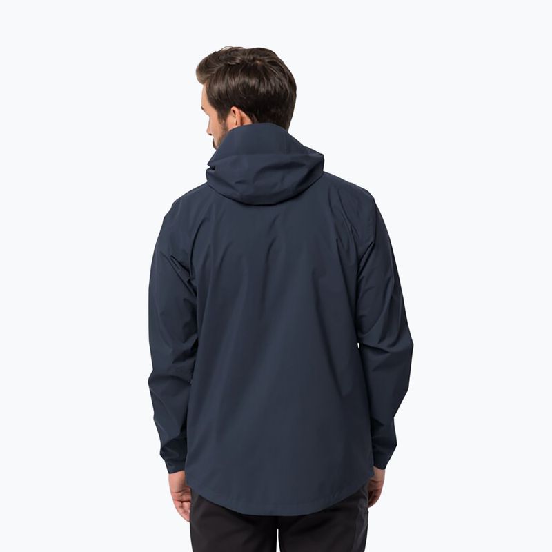 Jack Wolfskin pánska bunda do dažďa Elsberg 2.5L modrá 1115881_1010_002 2