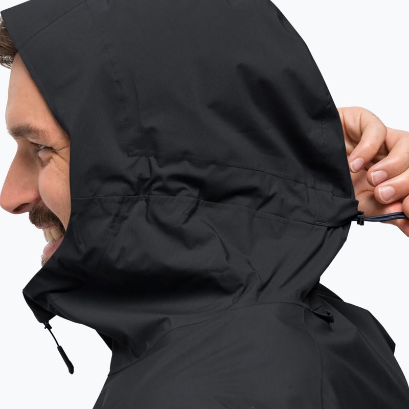 Jack Wolfskin pánska bunda do dažďa Elsberg 2.5L čierna 1115881_6000_003 3