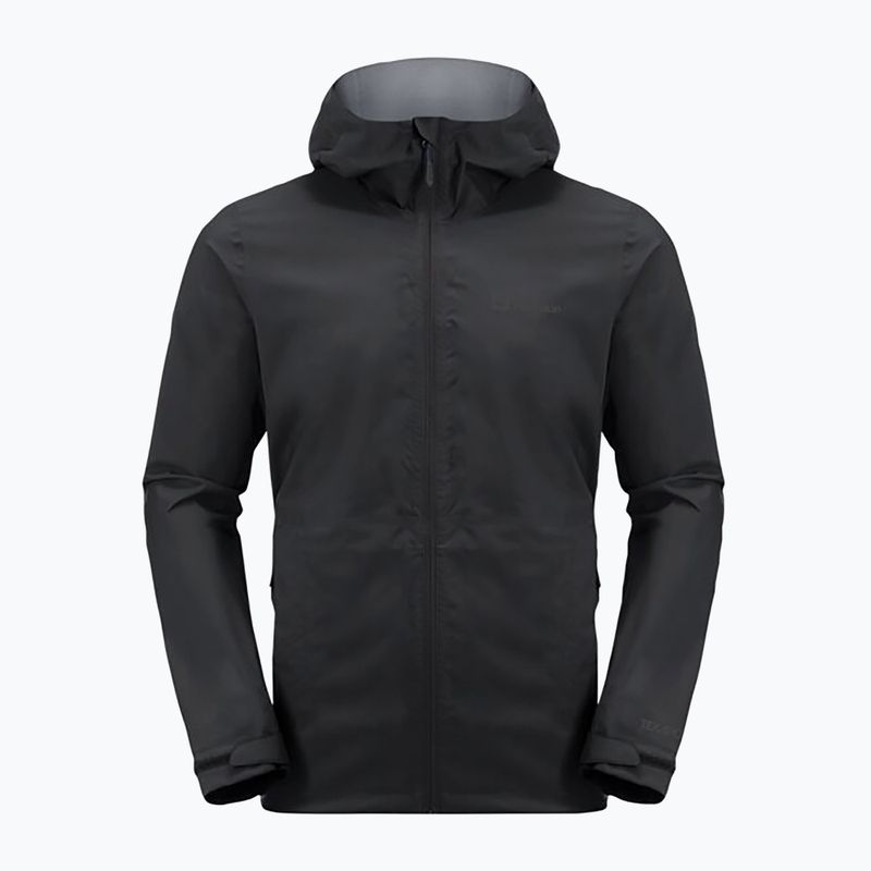 Jack Wolfskin pánska bunda do dažďa Elsberg 2.5L čierna 1115881_6000_003 5