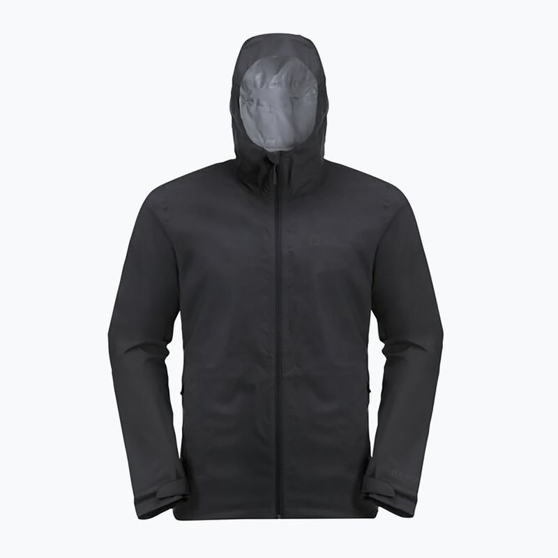 Jack Wolfskin pánska bunda do dažďa Elsberg 2.5L čierna 1115881_6000_003 6