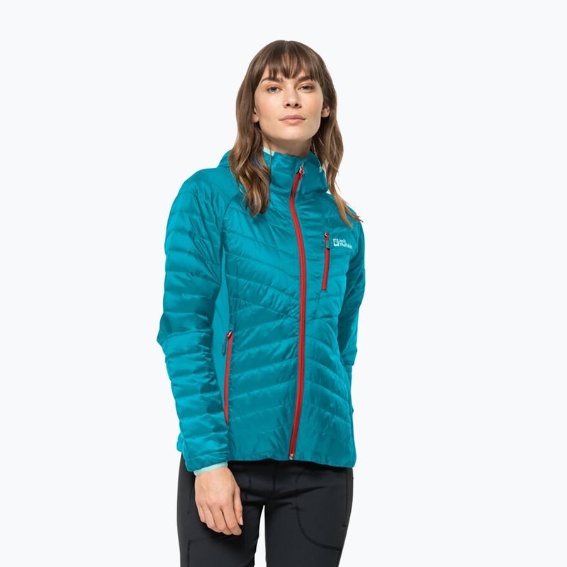 Dámska páperová bunda Jack Wolfskin Routeburn Pro Ins blue 1207191_1281_002