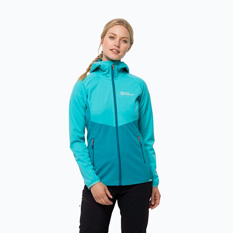 Jack Wolfskin dámska softshellová bunda Go Hike modrá 1306862