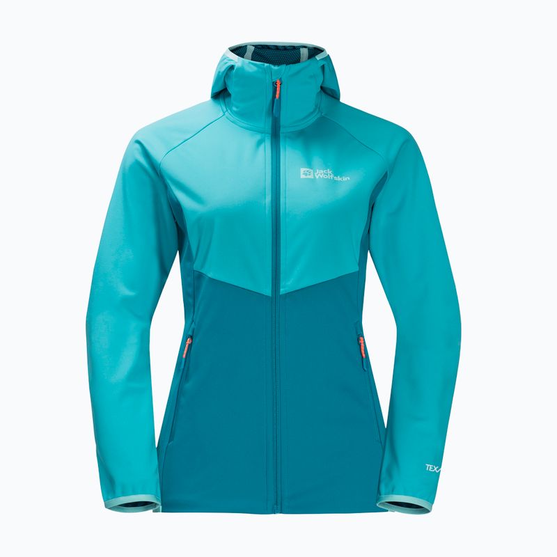 Jack Wolfskin dámska softshellová bunda Go Hike modrá 1306862 4