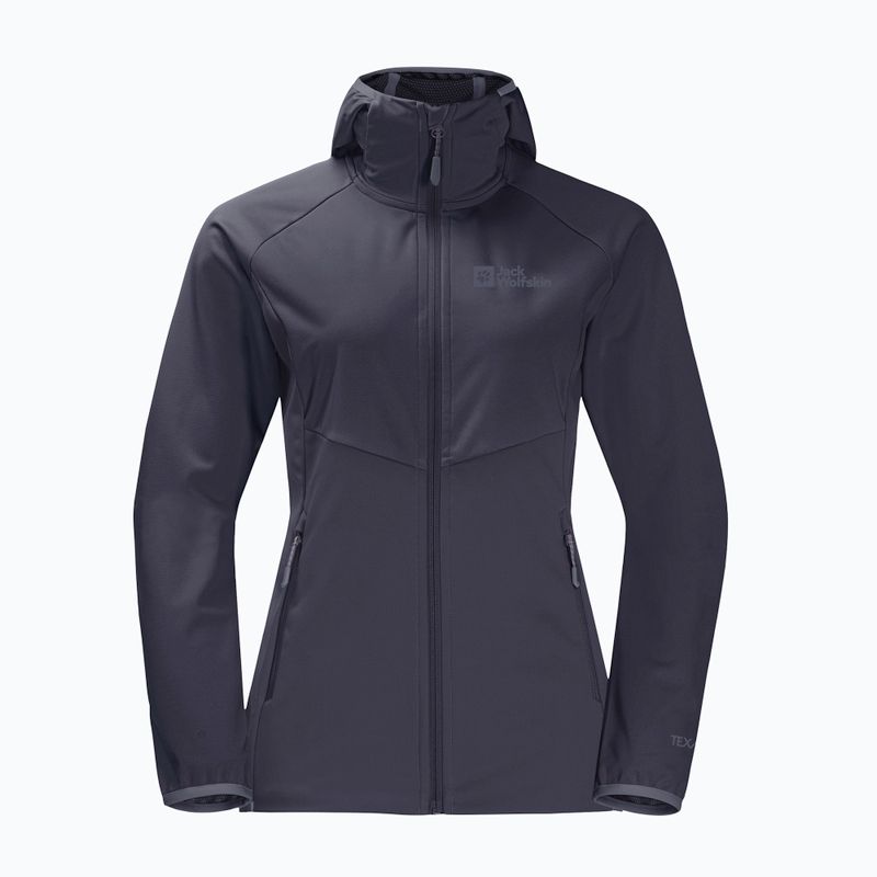 Jack Wolfskin dámska softshellová bunda Go Hike šedá 1306862 4