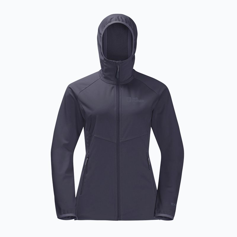 Jack Wolfskin dámska softshellová bunda Go Hike šedá 1306862 5