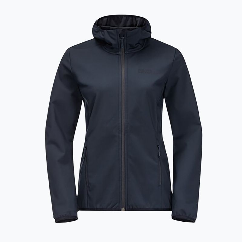 Dámska softshellová bunda Jack Wolfskin Bornberg Hoody navy blue 1307691 7