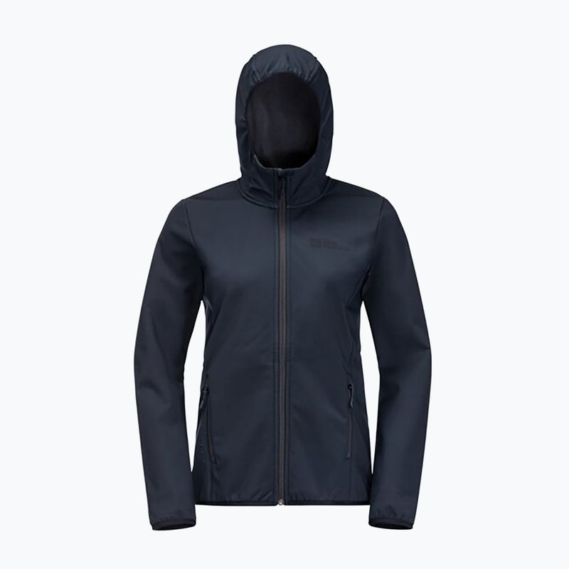 Dámska softshellová bunda Jack Wolfskin Bornberg Hoody navy blue 1307691 8