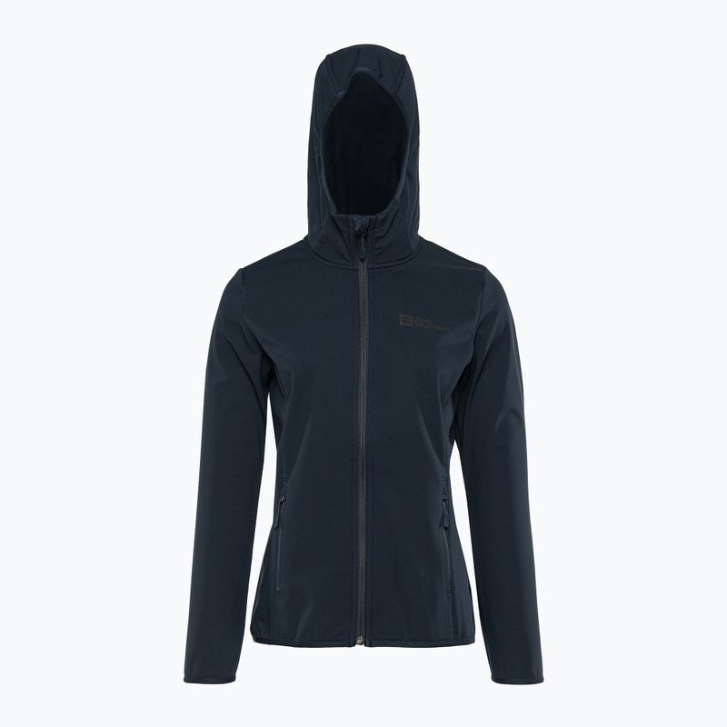 Dámska softshellová bunda Jack Wolfskin Bornberg Hoody navy blue 1307691 4