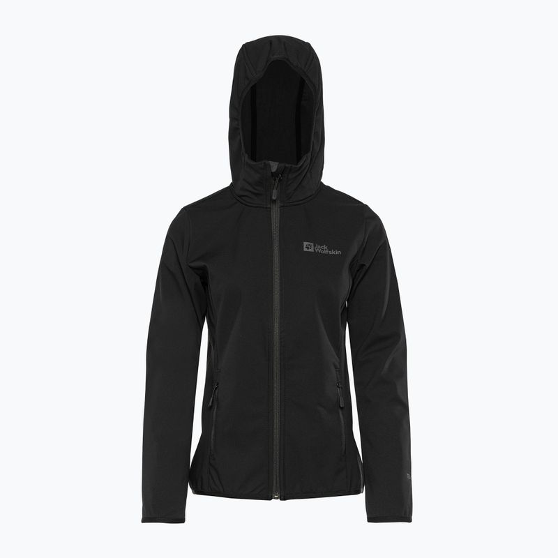 Jack Wolfskin Bornberg Hoody dámska softshellová bunda čierna 1307691 4