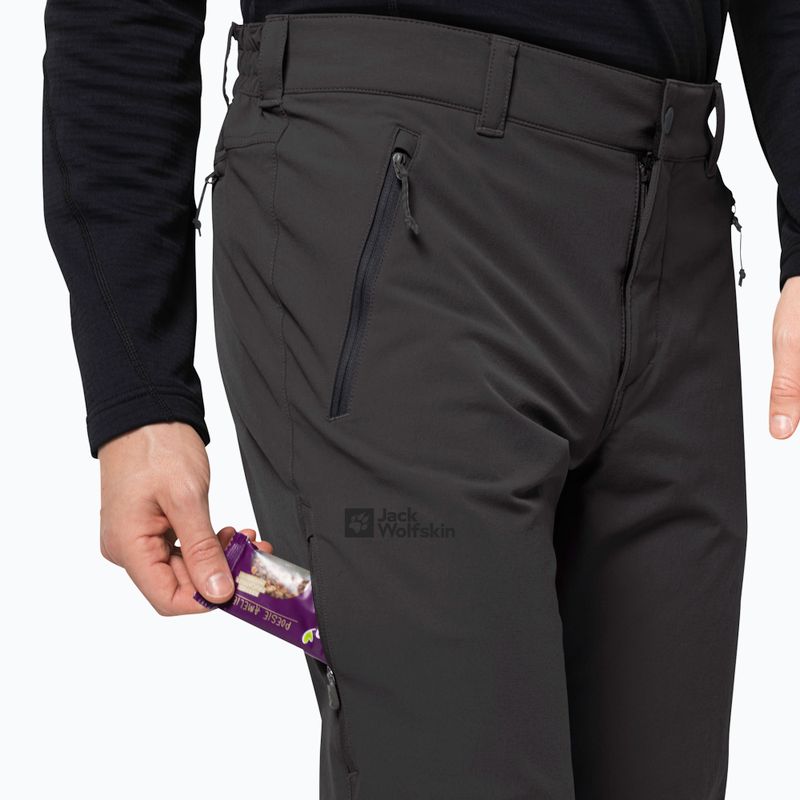 Pantaloni softshell maschili Jack Wolfskin Activate XT phantom 4