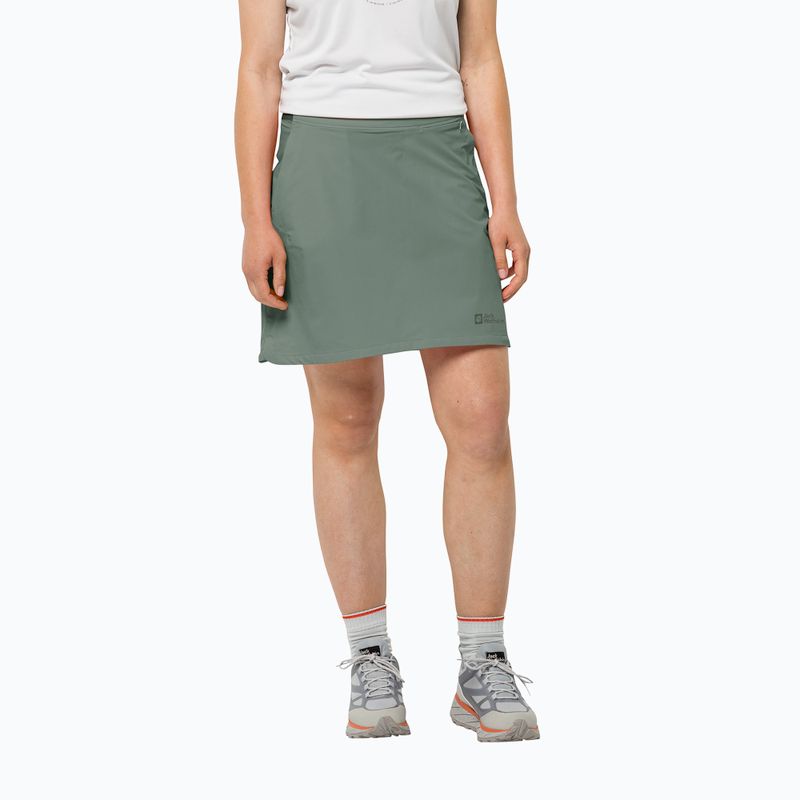 Jack Wolfskin Hilltop Trail treková sukňa zelená 1505472