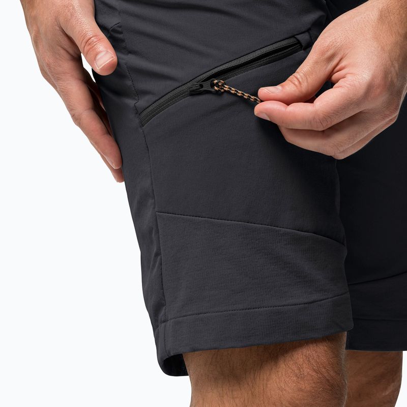 Jack Wolfskin pánske trekingové šortky Ziegspitz sivé 1508071_6350_052 3