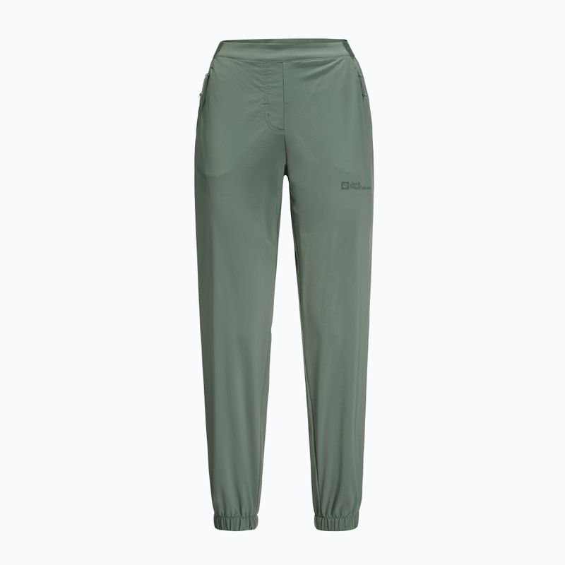 Dámske softshellové nohavice Jack Wolfskin Prelight green 1508111 4