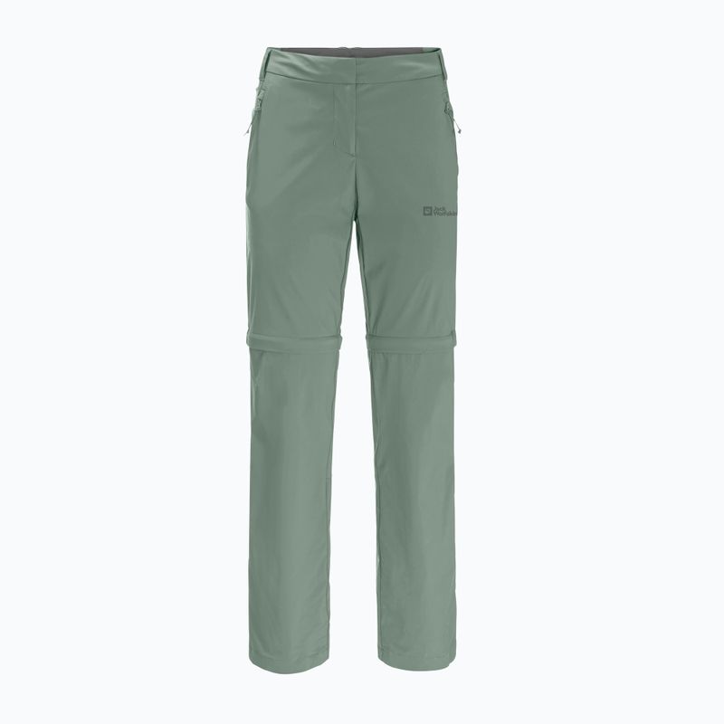 Dámske softshellové nohavice Jack Wolfskin Glastal Zip Off green 1508151_4151_042 5