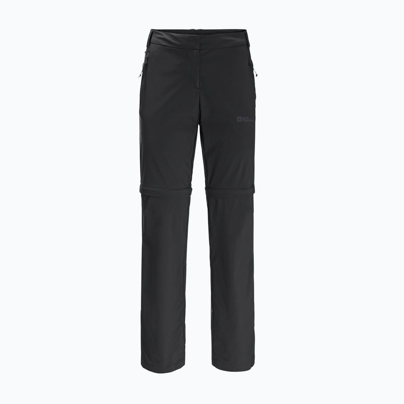 Dámske softshellové nohavice Jack Wolfskin Glastal Zip Off black 1508151_6000_042 6