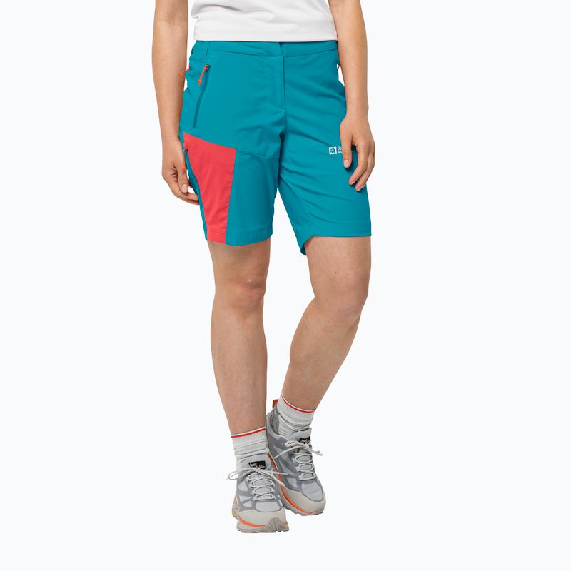 Jack Wolfskin pánske trekingové šortky Glastal blue 1508171