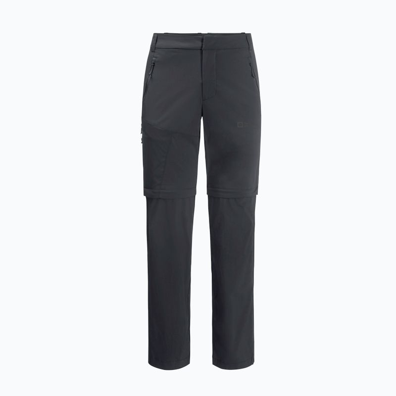 Pánske softshellové nohavice Jack Wolfskin Glastal Zip Away sivá 1508301 6